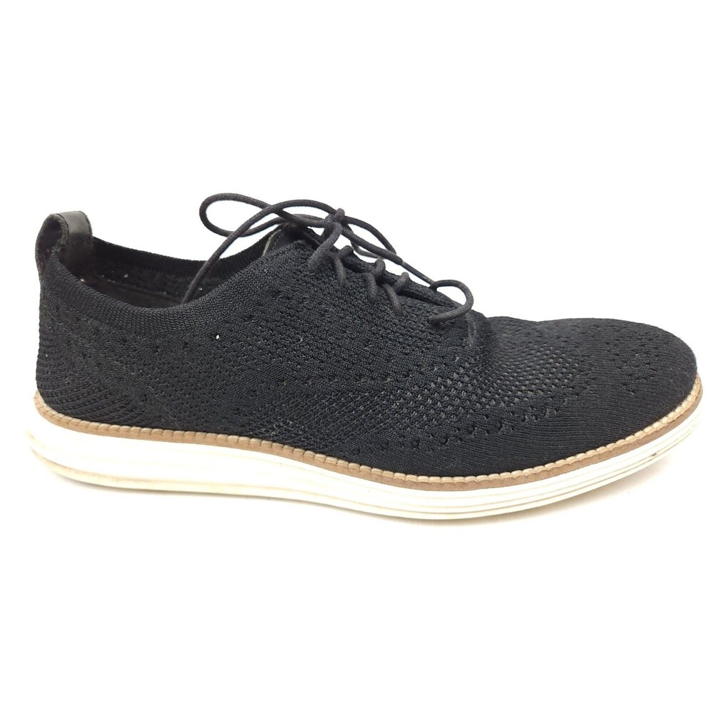 Cole Haan C27959 Grand OS Wingtip Men’s Size 8 M Oxfords Black Stitchlite